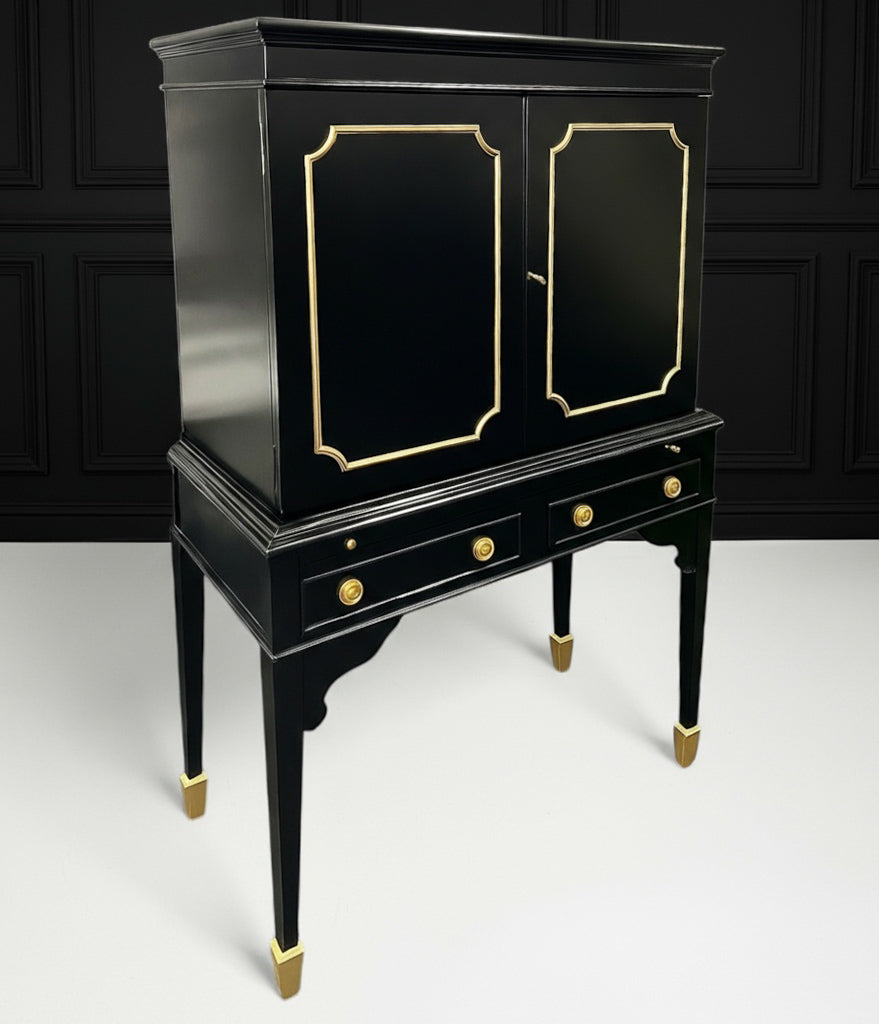 Upcycled Drinks Cabinet - Harlequin