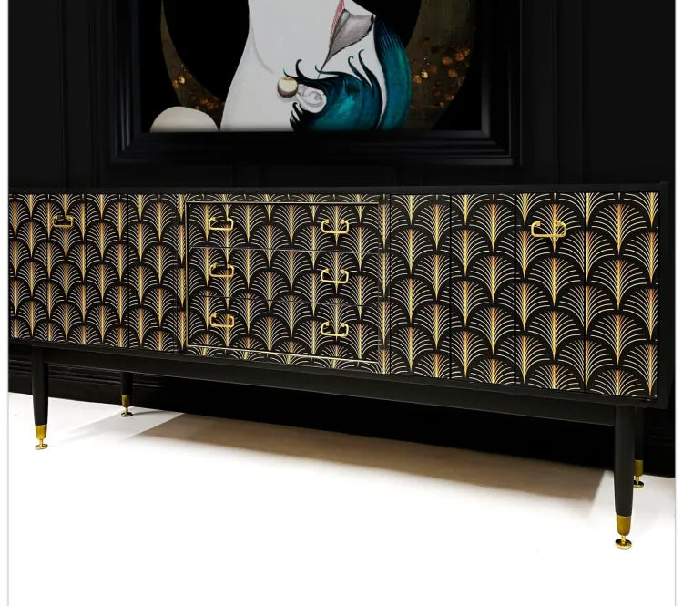 Art Deco Black Sideboard Gatsby