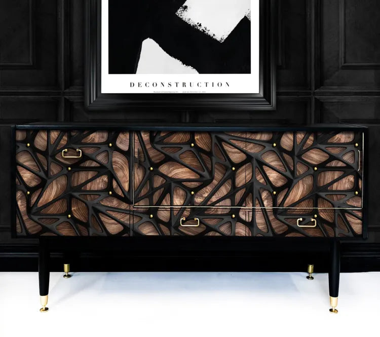 Upcycled Painted Sideboard TV unit - The Cage