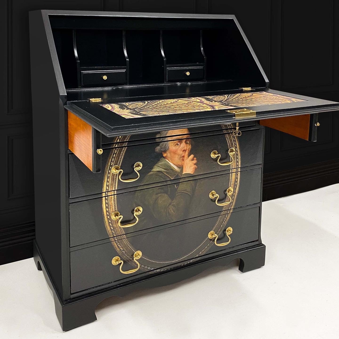 Upcycled Vintage Bureau - Classic Art