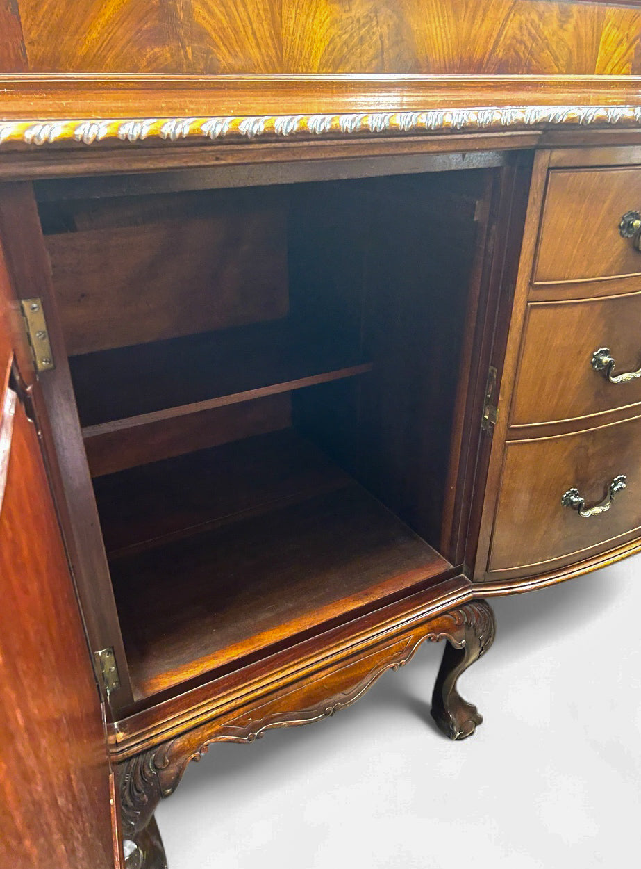 Antique Flame Mahogany Sideboard