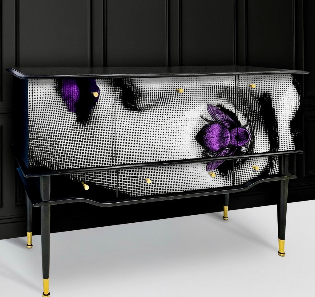 Upcycled Sideboard - Bees