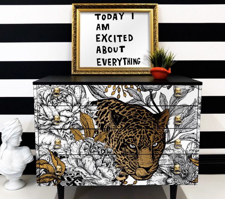 Gold Leopard Sideboard